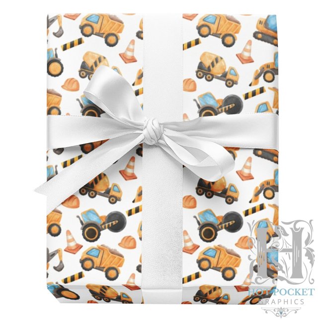 Baulastwagen-Geschenkpapier Geschenkpapier (Von Creator hochgeladen)