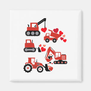 Baulastwagen Ich mag dich lustiger kleiner Junge Magnet