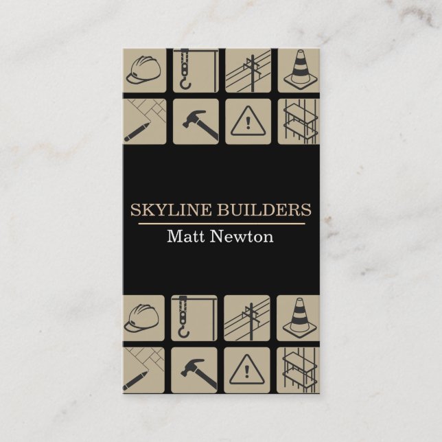 Bauleiter Generalunternehmer Visitenkarte (Vorderseite)