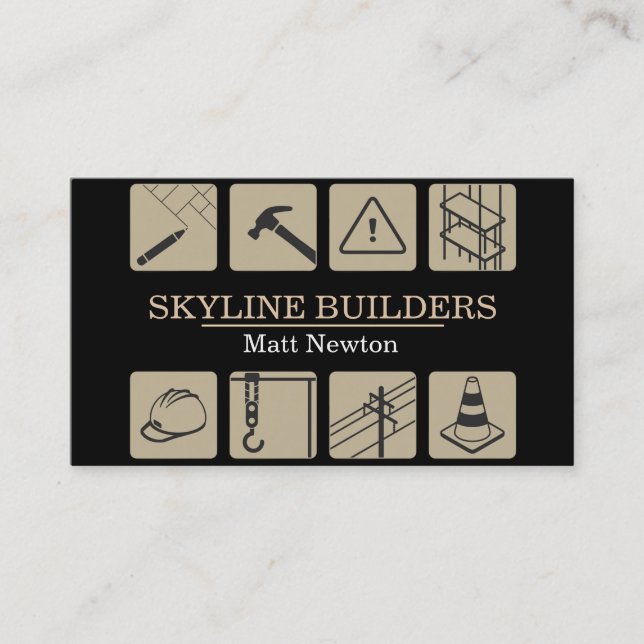 Bauleiter Generalunternehmer Visitenkarte (Vorderseite)
