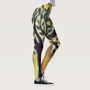 Baum Abstrakte Natur Kunst Leggings