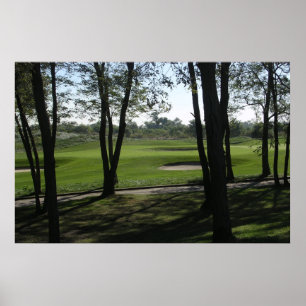 Baum-Ansicht-Grün-Druck Poster