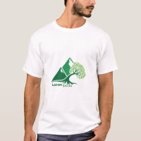Baum auf Berg Naturwachstum Minimalist T-Shirt