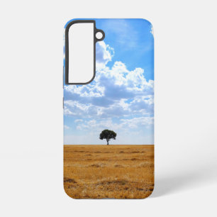 Baum auf einem geernteten Weizenfeld Samsung Galaxy Hülle