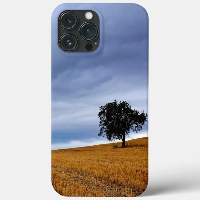 Baum auf einem Weizenfeld Case-Mate iPhone Hülle (Rückseite)