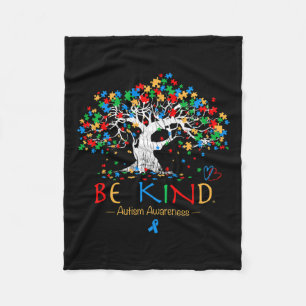 Baum Autismus Bewusstsein Monat Puzzle Asd Sup Fleecedecke