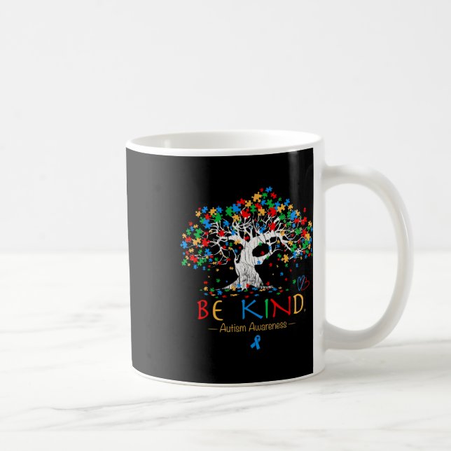 Baum Autismus Bewusstsein Monat Puzzle Asd Sup Kaffeetasse (Rechts)
