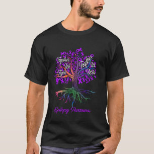 Baum Bänder Epilepsie Zusammen kämpfen wir zusamme T-Shirt