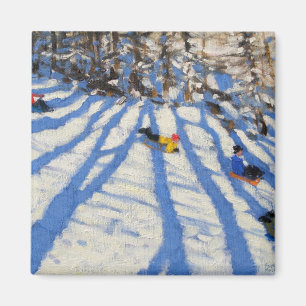 Baum beschattet Morzine Magnet