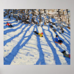 Baum beschattet Morzine Poster