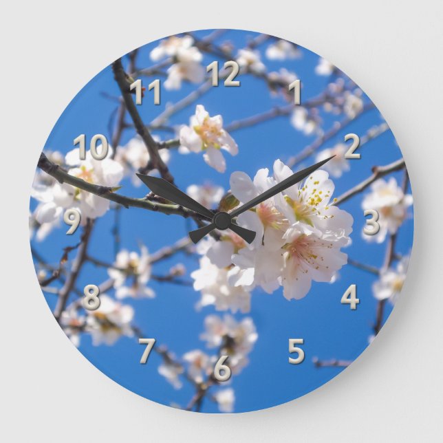 Baum der Blume Wanduhr (Vorderseite)