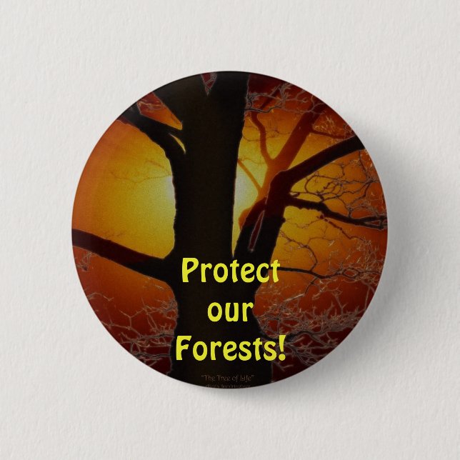BAUM der Geschenkserie "LIFE Earth Day" Button (Vorderseite)
