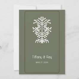 Baum der Hochzeit Einladung