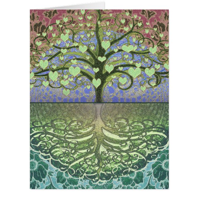 Baum der Leben-Herzen und der Liebe (Vorderseite)