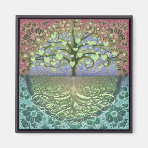 Baum der Leben-Herzen und der Liebe Magnet