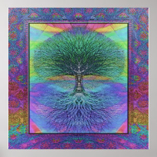 Baum der Leben-Hoffnung und des Friedens Poster