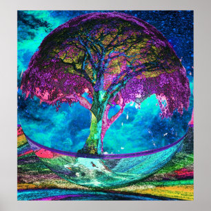 Baum der Leben-Meditation Poster