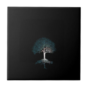 Baum der Leben-stillen Nacht Fliese
