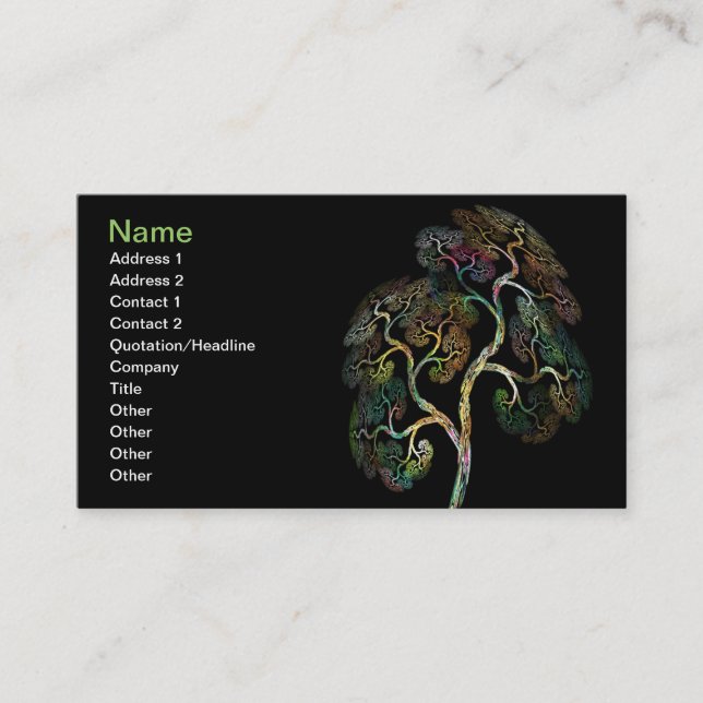 Baum der Leben-Visitenkarte Visitenkarte (Vorderseite)