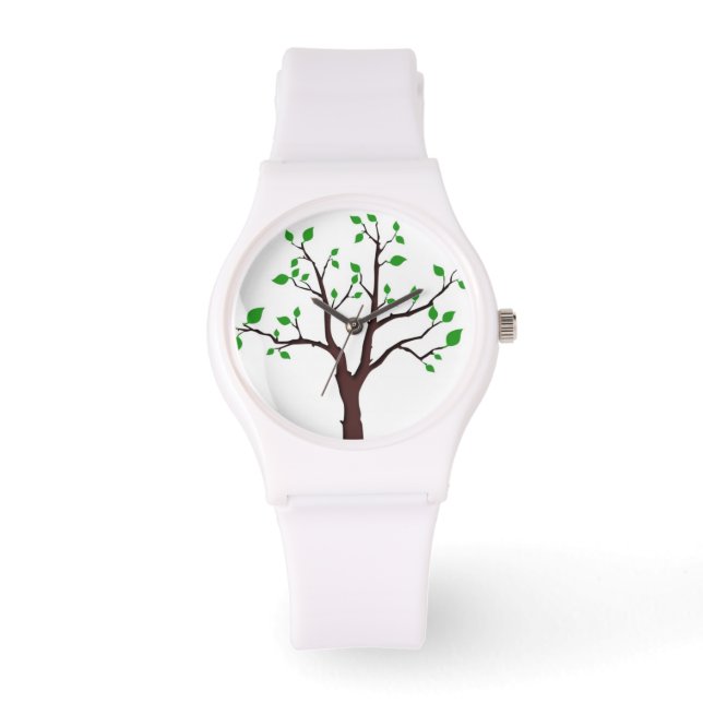 Baum der Lebensbeobachtung Armbanduhr (Vorderseite)
