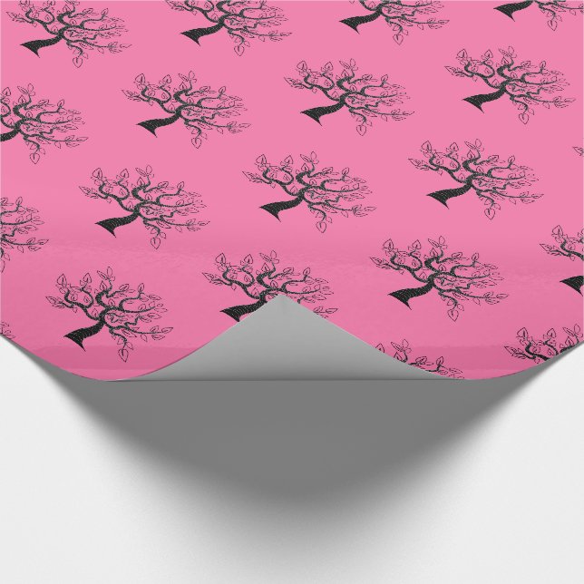 Baum der Lebenskunst - Wählen Sie Ihre Farbe Geschenkpapier (Ecke)