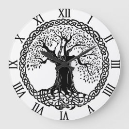 Baum der Lebenszeit Große Wanduhr