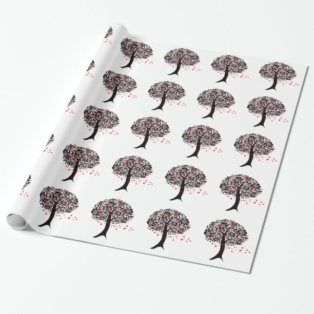 Baum der Liebe Geschenkwrap Geschenkpapier (Ungerollt)