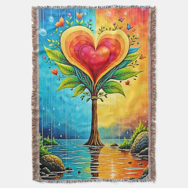 Baum der Liebe und Lebensgestaltung Decke (Vorderseite Vertikal)