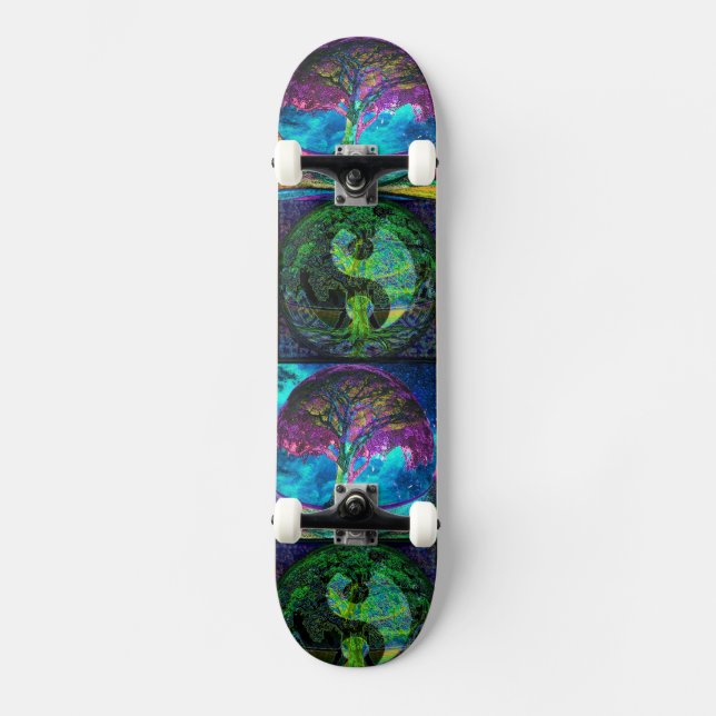 Baum der wahren Lebenswahrheit Skateboard (Vorderseite)