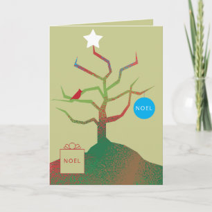 Baum der Weihnachtskarte Karte
