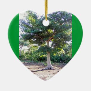 Baum der Weisheit-Herz-Ornament Keramik Ornament