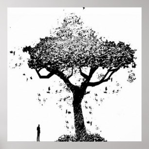 Baum des Aschen-Plakats Poster