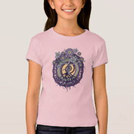 Baum des Erleuchtungmandala-Mädchen-T-Shirts T-Shirt