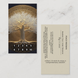 Baum des ewigen Lichts | Design Baum des Lebens Visitenkarte