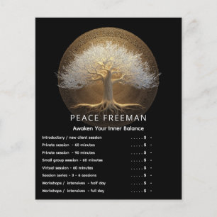 Baum des ewigen Lichts Tree of Life Design Flyer