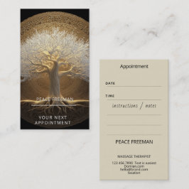 Baum des ewigen Lichts | Tree of Life Design Visitenkarte