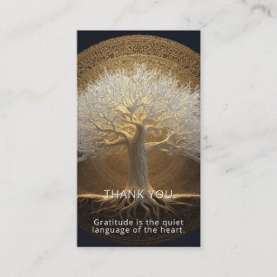 Baum des ewigen Lichts Tree of Life Design Visitenkarte
