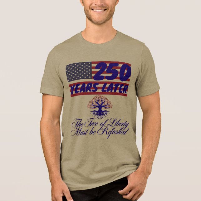 Baum des Freiheits-Shirt Tri-Blend Shirt (Vorderseite)