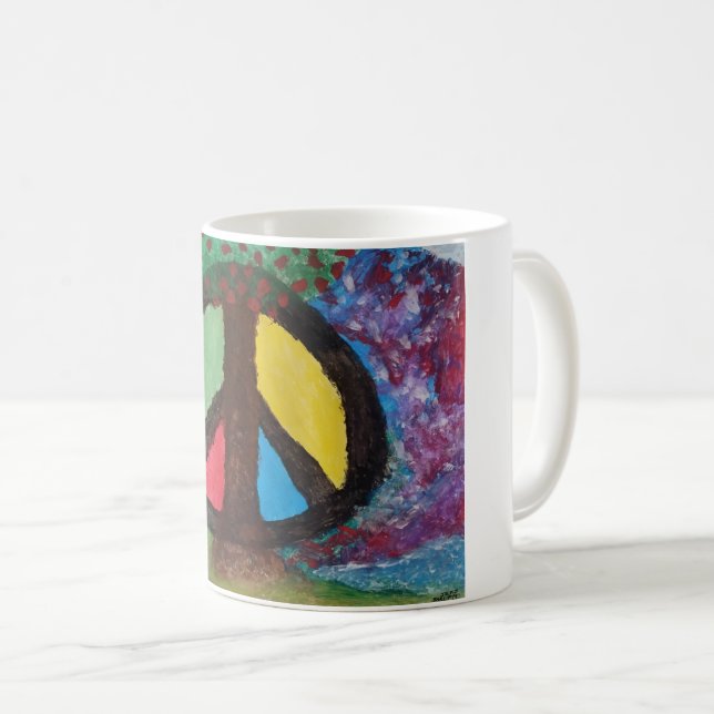 Baum des Friedens Kaffeetasse (VorderseiteRechts)