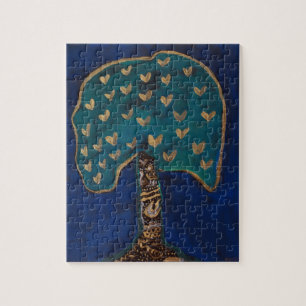 Baum des goldenen Herzens Puzzle