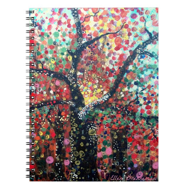 Baum des hellen Notizbuches Notizblock (Vorderseite)