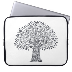 Baum des Leben-Gekritzels Laptopschutzhülle