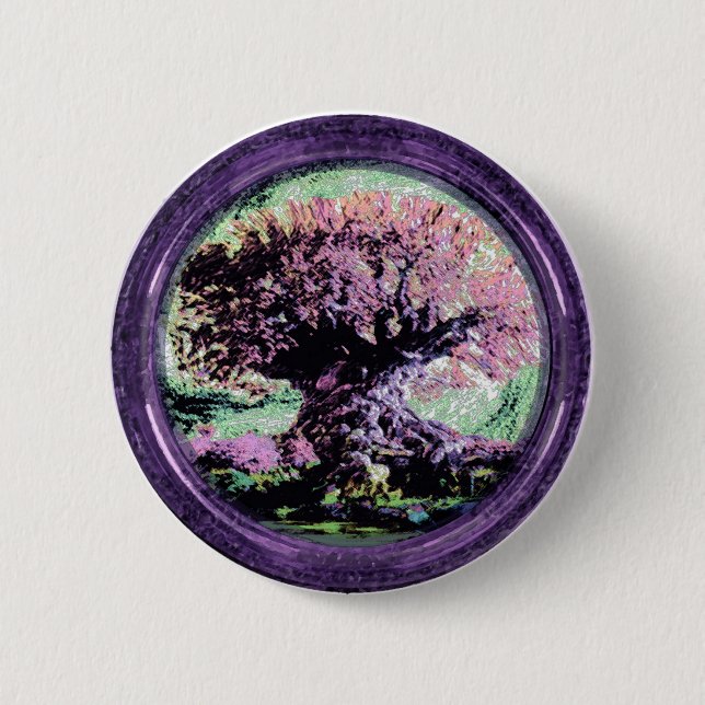 Baum des Leben-Interesses Button (Vorderseite)