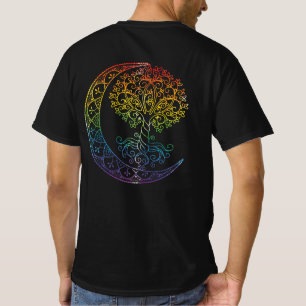 Baum des lebendigen Mondes Phasen Mandala Yoga Ges T-Shirt