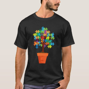 Baum des Lebens Autismus-Bewusstseinsmonat Lustig T-Shirt