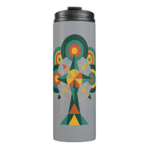 Baum des Lebens Boho Mandala Kunst Thermosbecher