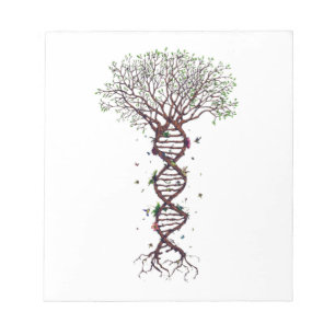 Baum des Lebens DNA Genetik Biologie Umwelt Notizblock