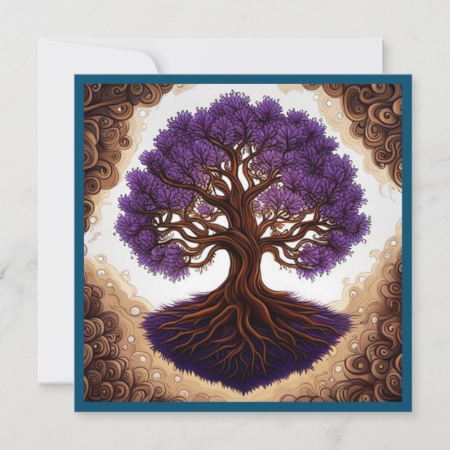 Baum des Lebens  Einladung (Vorderseite)