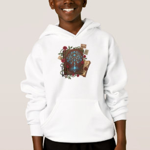 Baum des Lebens Fantasy-Zauberbuch-Design Hoodie