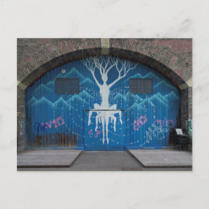 Baum des Lebens Graffiti Postkarte